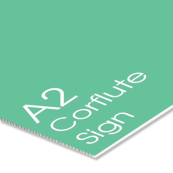 A sample of A2 corflute sign