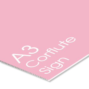 A sample of A3 corflute sign