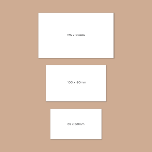 3 different sizes of rectangle vinyl stickers